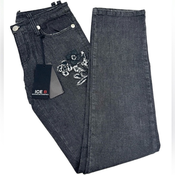 Iceberg 4L Pantalone Women's Jeans Black Size 30